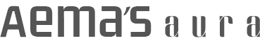 Aema's aura wide logo png